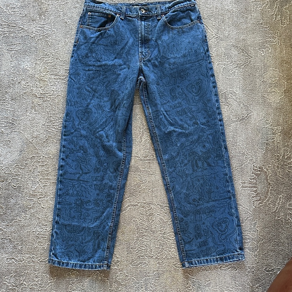 Vans Check-5 printed jeans